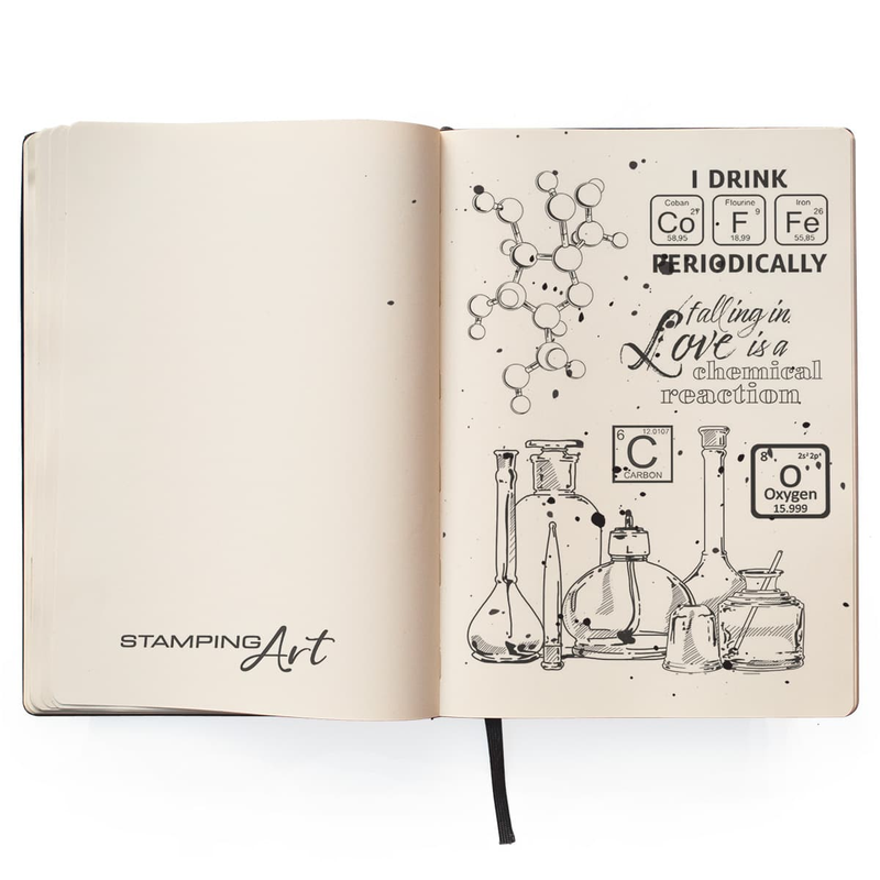 Ciao Bella Clear Stamp Set 4"X6" Chemical Reaction-4