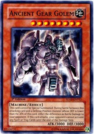 Ancient Gear Golem (SD10-EN012) - Structure Deck: Machine Re-Volt 1st Edition-1