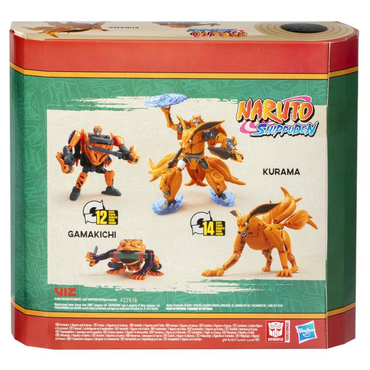 Transformers Collaborative Naruto: Shippuden x Transformers Kurama & Gamakichi Figure Set-6