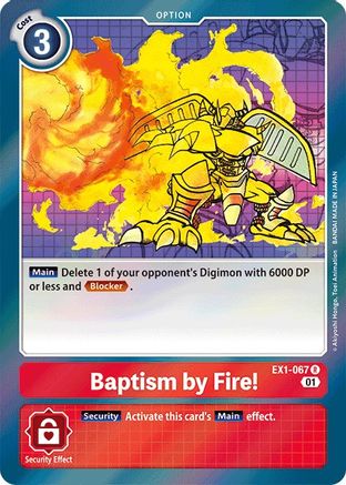 Baptism by Fire! (EX1-067) - Classic Collection Foil-1
