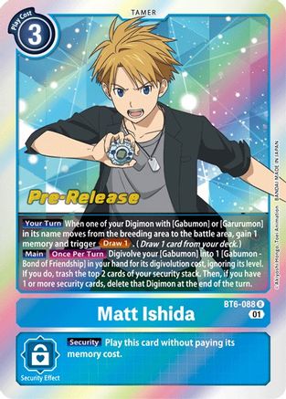 Matt Ishida (BT6-088) - Double Diamond Pre-Release Cards Foil-1