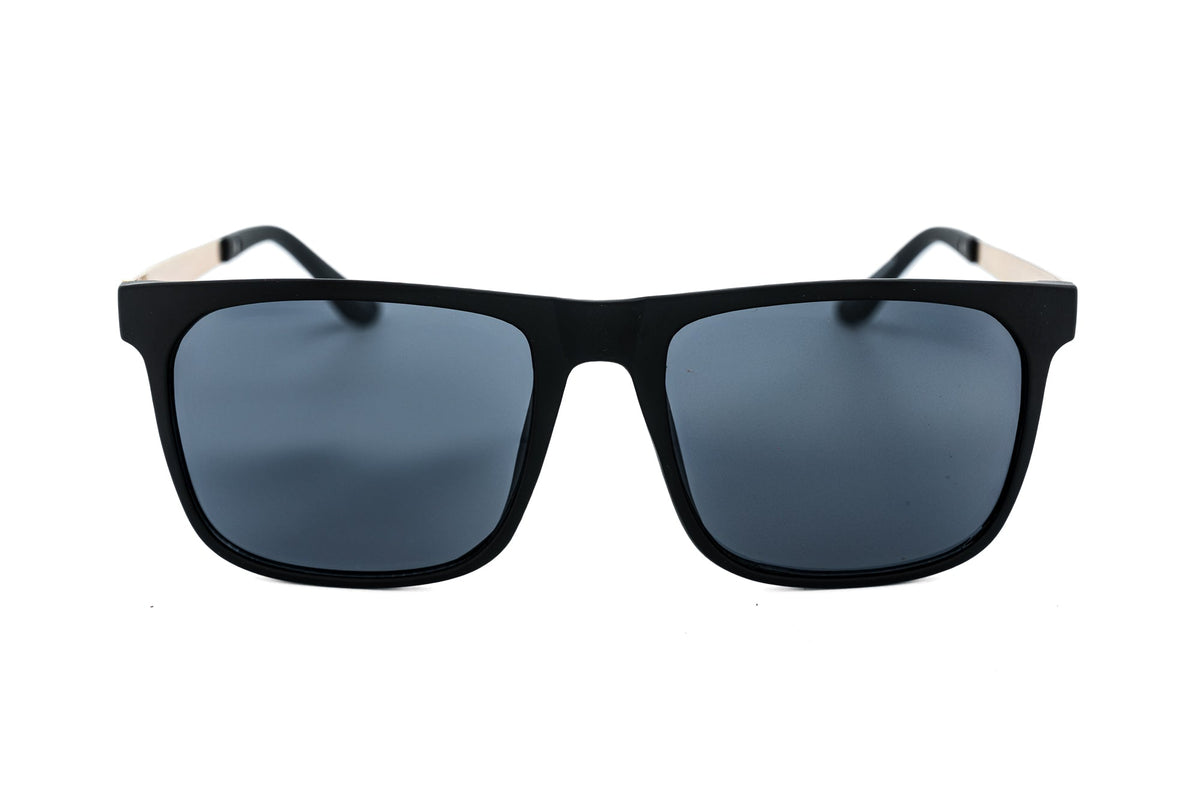 Boléro Soren — Matte Black Square Sunglasses-11