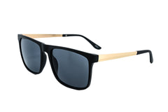 Boléro Soren — Matte Black Square Sunglasses-10