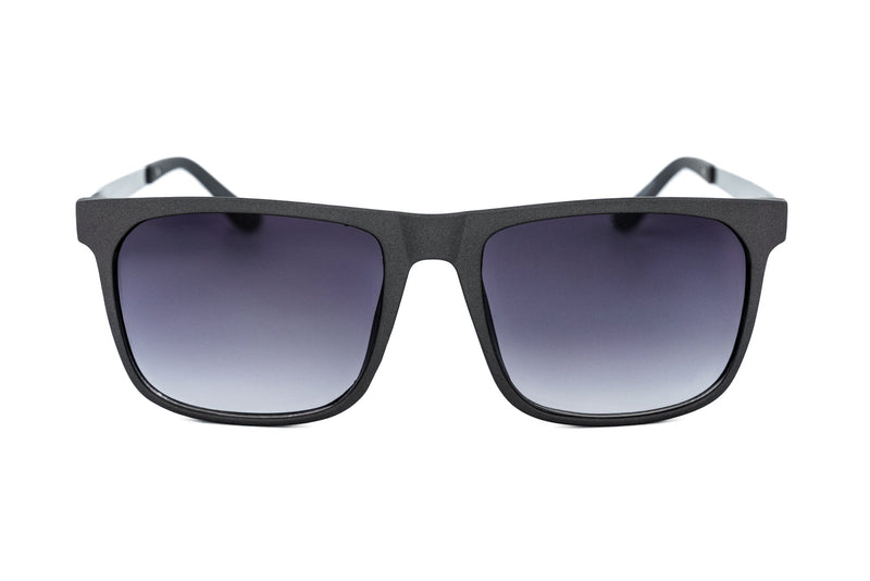 Boléro Soren — Matte Black Square Sunglasses-5