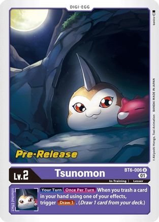 Tsunomon (BT6-006) - Double Diamond Pre-Release Cards Foil-1