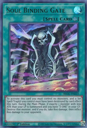 Soul Binding Gate (BROL-EN022) - Brothers of Legend 1st Edition-1