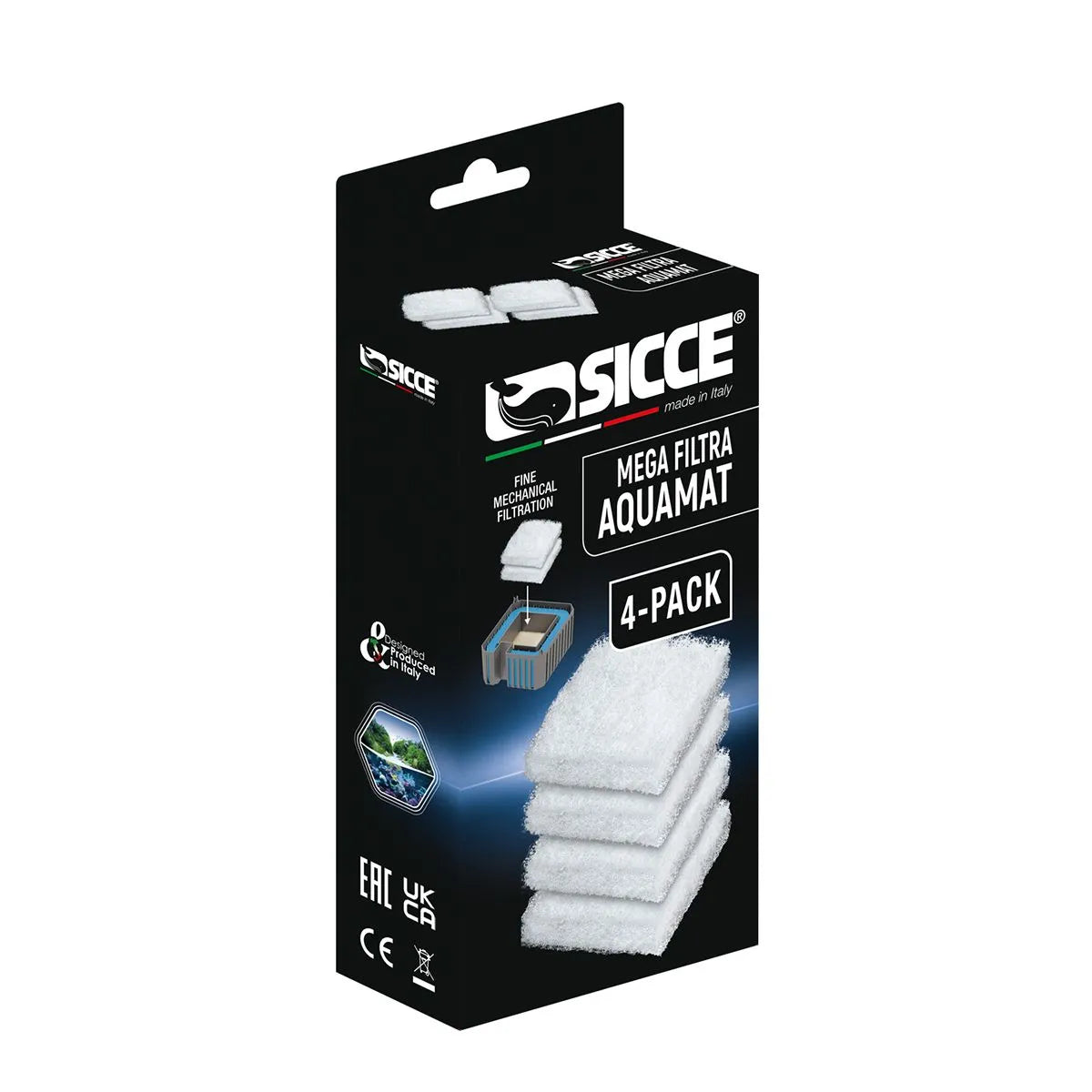 Sicce Mega Filtra Mega Filtra Aquamat Pads (4 Pack)-1