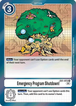 Emergency Program Shutdown! (EX1-072) - Classic Collection Foil-1