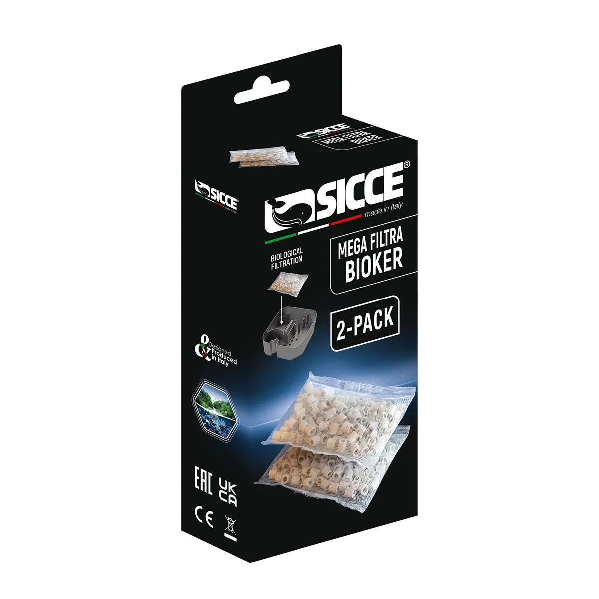 Sicce Mega Filtra Mega Filtra Bioker Media (2 Pack)-1