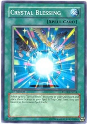 Crystal Blessing (FOTB-EN034) - Force of the Breaker 1st Edition