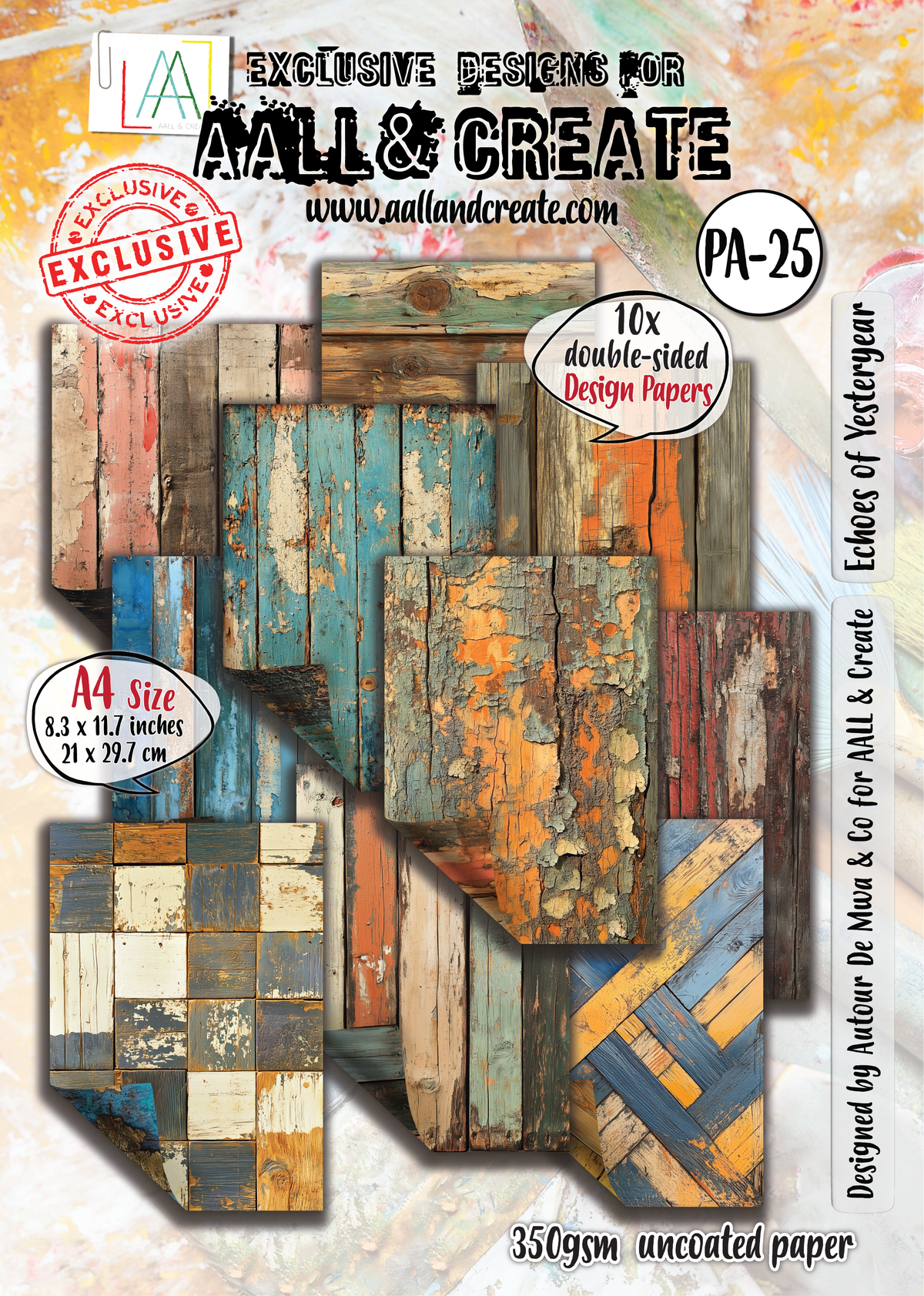 AALL and Create - A4 Design Paper - Echoes of Yesteryear-1