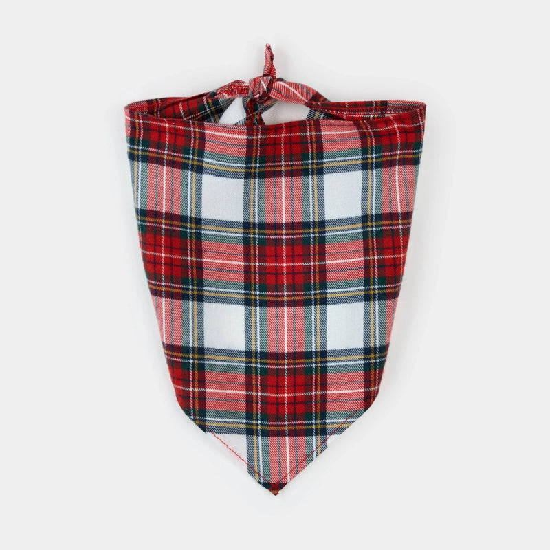 Dog Bandana | Red Tartan Plaid | Petit Lem-1