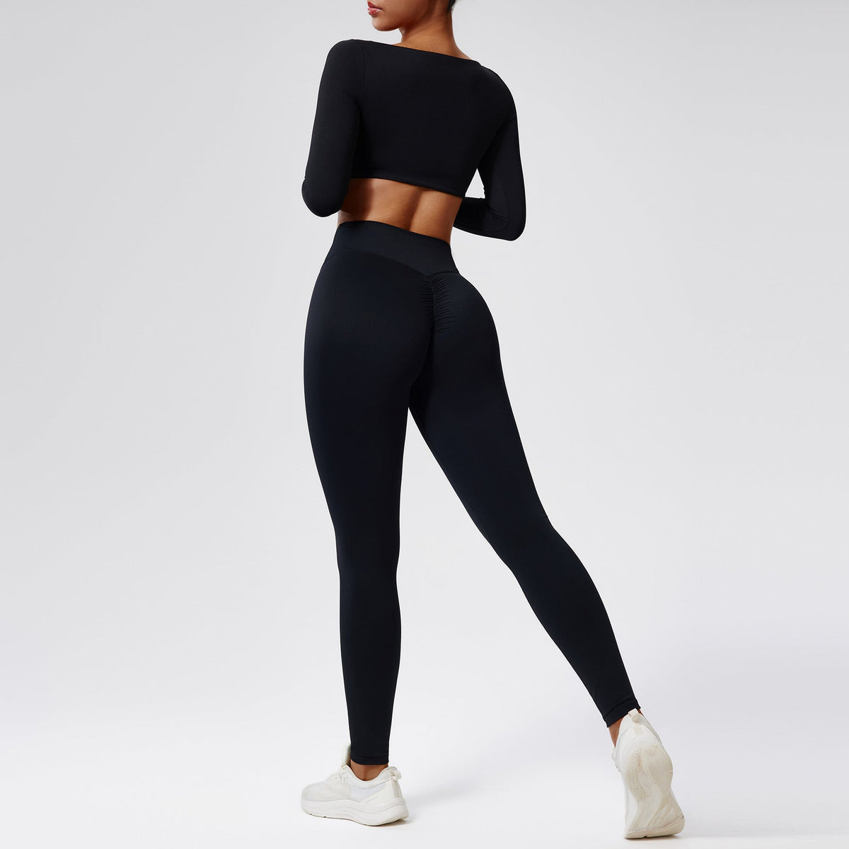Women’s High-Waisted Quick-Dry Running Set – Two-Piece Sports & Workout Outfit-6