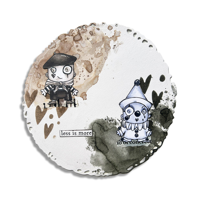 AALL and Create - A7 Stamp Set - Pierrot And Mime-3