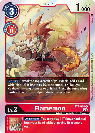 Flamemon (BT7-008) - Next Adventure Foil-1