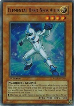 Elemental Hero Neos Alius (TAEV-EN018) - Tactical Evolution 1st Edition-1