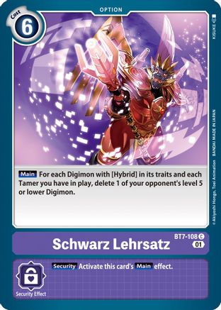 Schwarz Lehrsatz (BT7-108) - Next Adventure-1
