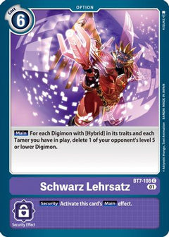 Schwarz Lehrsatz (BT7-108) - Next Adventure-1