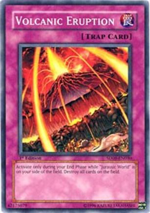 Volcanic Eruption (SD09-EN030) - Structure Deck: Dinosaur's Rage 1st Edition-1