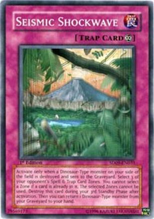 Seismic Shockwave (SD09-EN031) - Structure Deck: Dinosaur's Rage 1st Edition-1