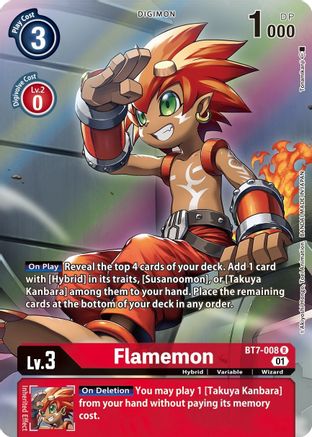 Flamemon (Alternate Art) (BT7-008) - Next Adventure Foil-1