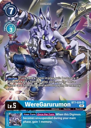 WereGarurumon (Alternate Art) (BT7-026) - Next Adventure Foil-1