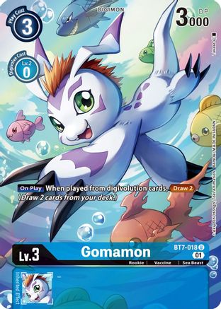 Gomamon (Alternate Art) (BT7-018) - Next Adventure Foil-1