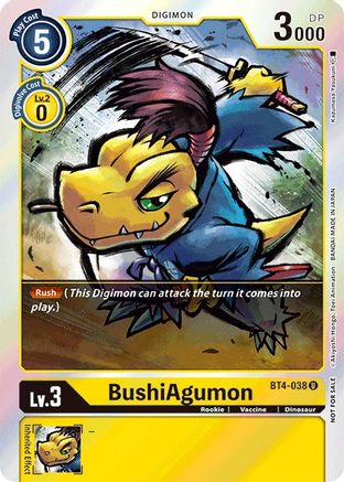 BushiAgumon (Event Pack 2) (BT4-038) - Great Legend Foil-1