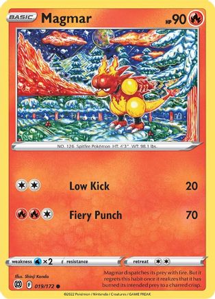 Magmar 19/172 - SWSH09 Brilliant Stars-1