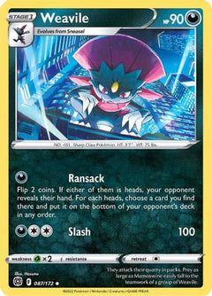Weavile 87/172 - SWSH09 Brilliant Stars-1