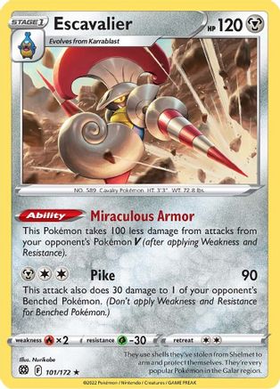 Escavalier 101/172 - SWSH09 Brilliant Stars-1
