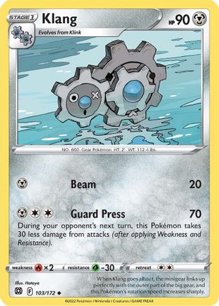 Klang 103/172 - SWSH09 Brilliant Stars Reverse Holofoil-1