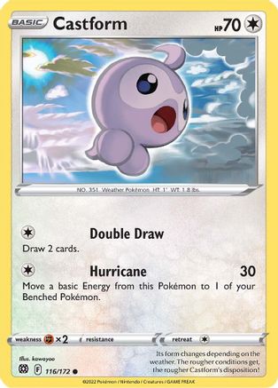 Castform 116/172 - SWSH09 Brilliant Stars-1