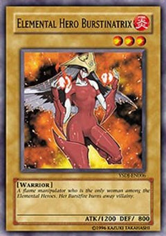 Elemental HERO Burstinatrix (YSDJ-EN006) - Starter Deck: Jaden Yuki 1st Edition-1