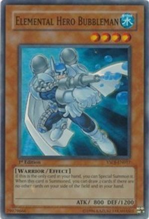 Elemental HERO Bubbleman (YSDJ-EN017) - Starter Deck: Jaden Yuki 1st Edition-1