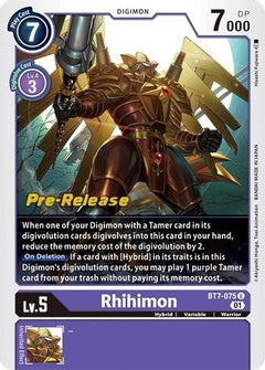 Rhihimon (BT7-075) - Next Adventure Pre-Release Cards Foil-1