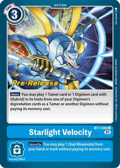 Starlight Velocity (BT7-096) - Next Adventure Pre-Release Cards Foil-1