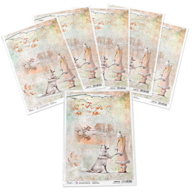 Ciao Bella Rice Paper A4 The Gift of Love-4