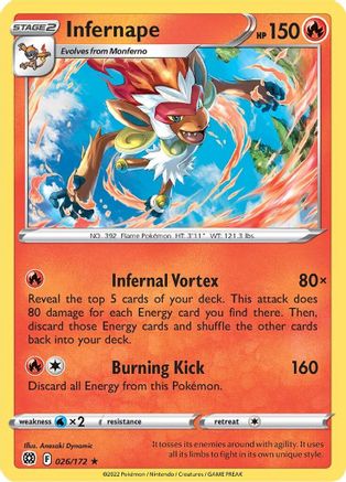 Infernape - 026/172 26 - Deck Exclusives-1