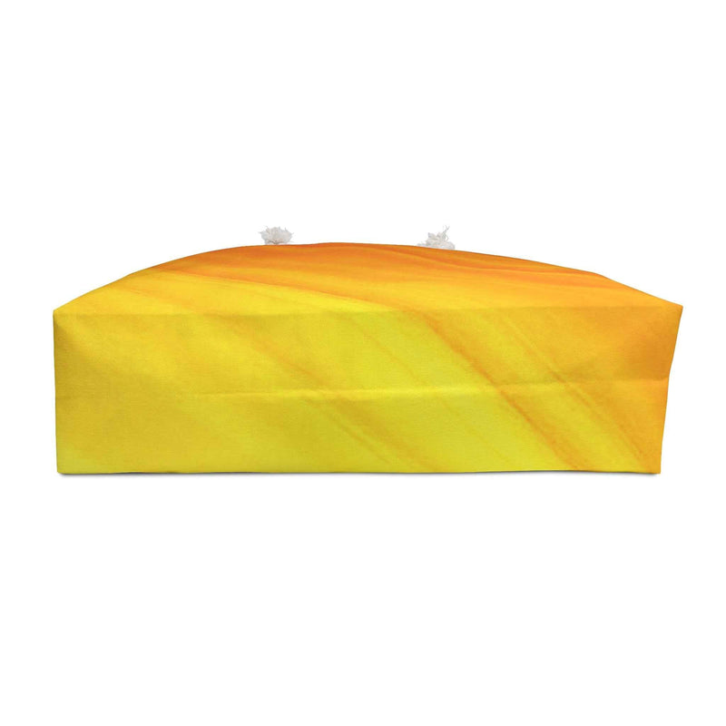 Sunset Gradient Weekender Bag | Yellow Orange Beach Large Tote Bag-7
