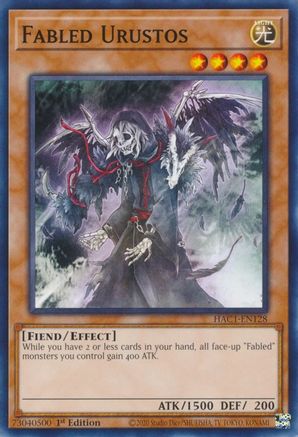 Fabled Urustos (HAC1-EN128) - Hidden Arsenal: Chapter 1 1st Edition