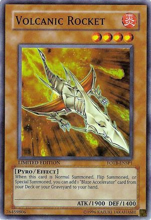 Volcanic Rocket (FOTB-ENSP1) - Sneak Preview Series 3 Limited-1