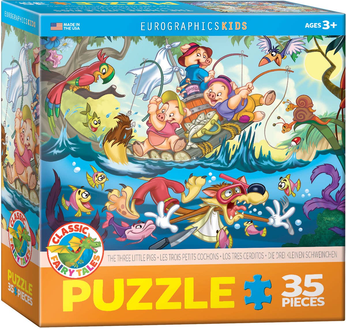 Eurographics The Three Little Pigs 35-Piece Puzzle - Ages 3+-1