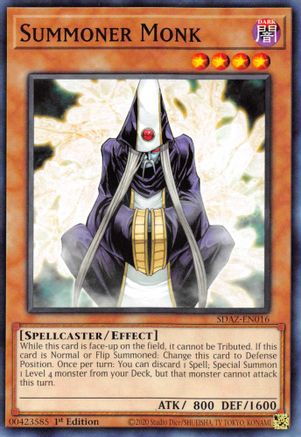 Summoner Monk (SDAZ-EN016) - Structure Deck: Albaz Strike 1st Edition-1