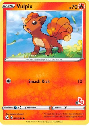 Vulpix - 029/264 (#18 Cinderace Stamped) - Battle Academy 2022-1