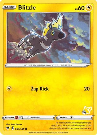 Blitzle - 053/185 (#30 Pikachu Stamped) - Battle Academy 2022-1