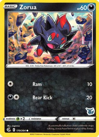 Zorua - 170/264 (Eevee Stamped) 170 - Battle Academy 2022-1