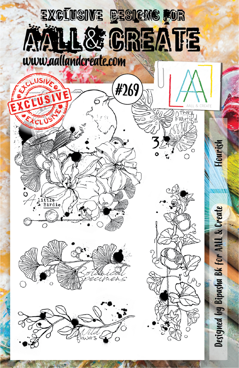 AALL and Create Stamp Set - 269 - Flourish-1