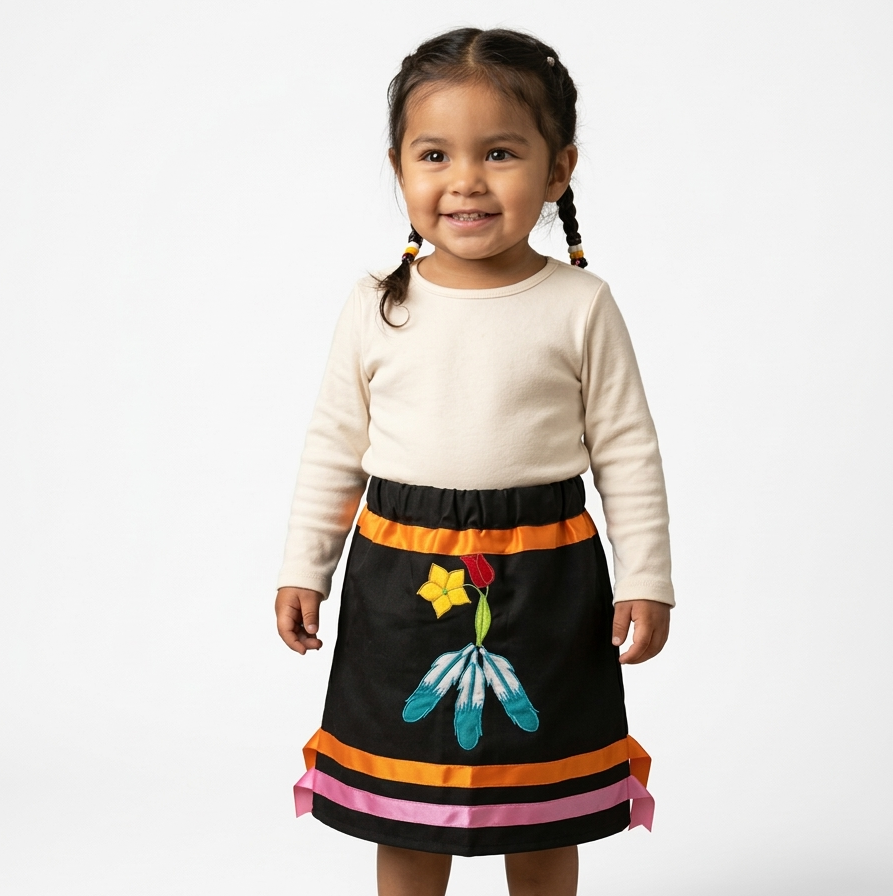 Infants Flower Ribbon Skirt-2