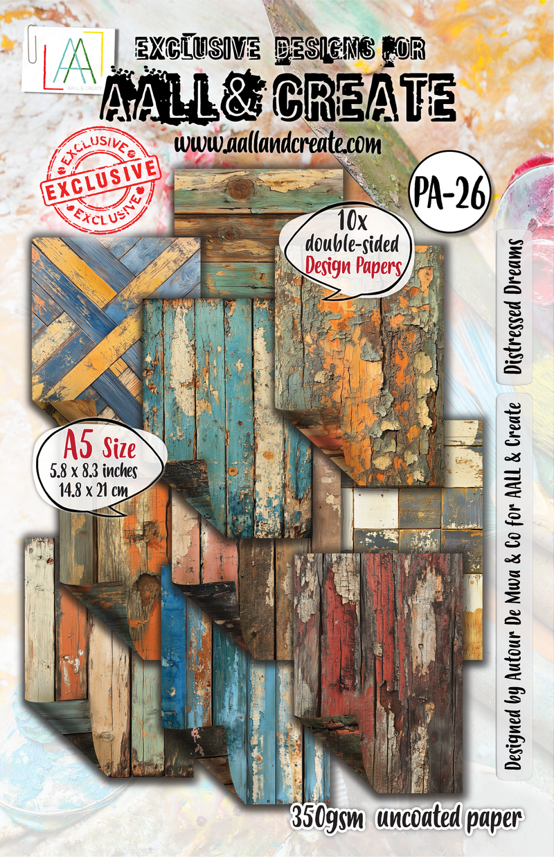 AALL and Create - A5 Design Paper - Distressed Dreams-1